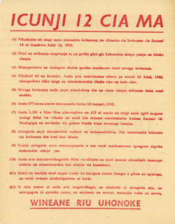 12 FACTS THAT ARE TRUE Mau Mau Propaganda leaflet