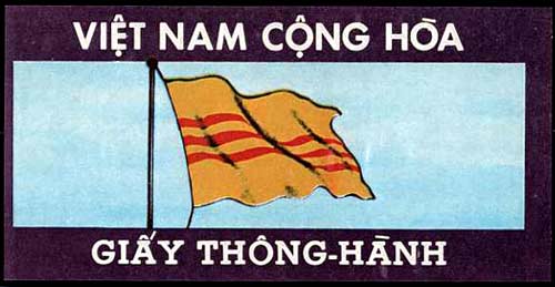 Falling Leaves - Vietnam single flag Safe Conduct leaflet.