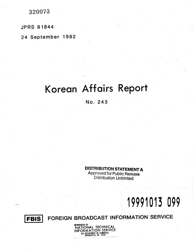 FBISKoreanAffairsReport24Sep82.jpg (33816 bytes)